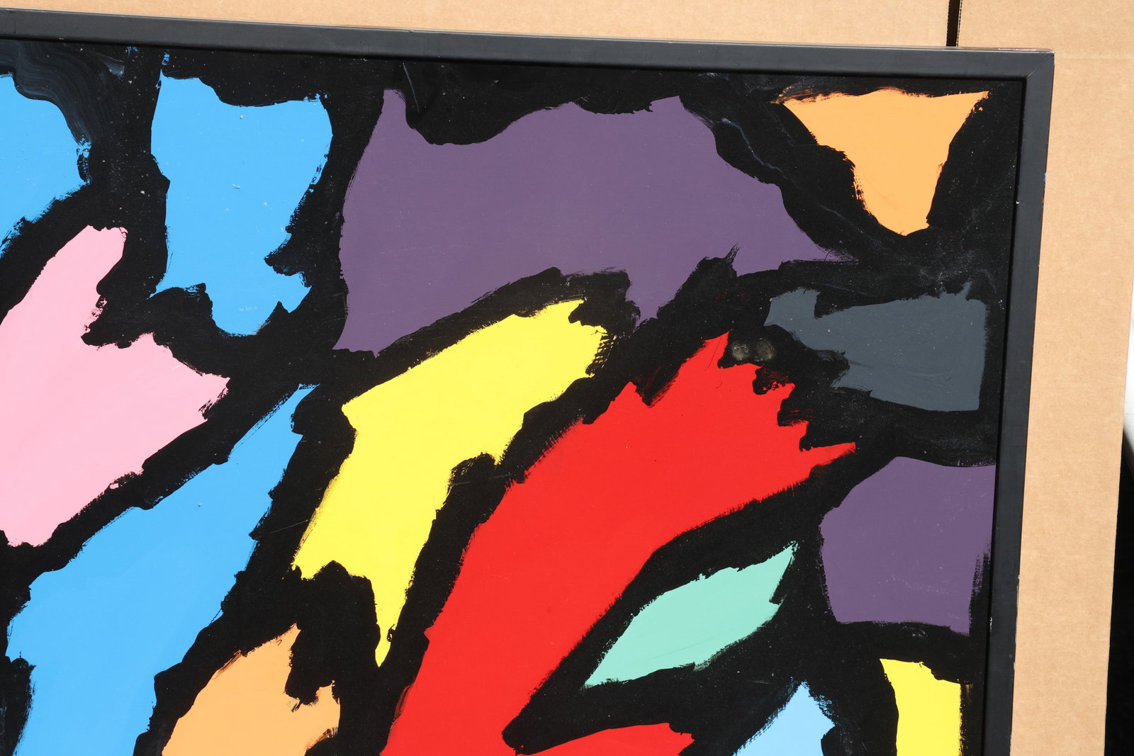 Thomas Pulgini Multicolor Angular Abstraction Painting - 4