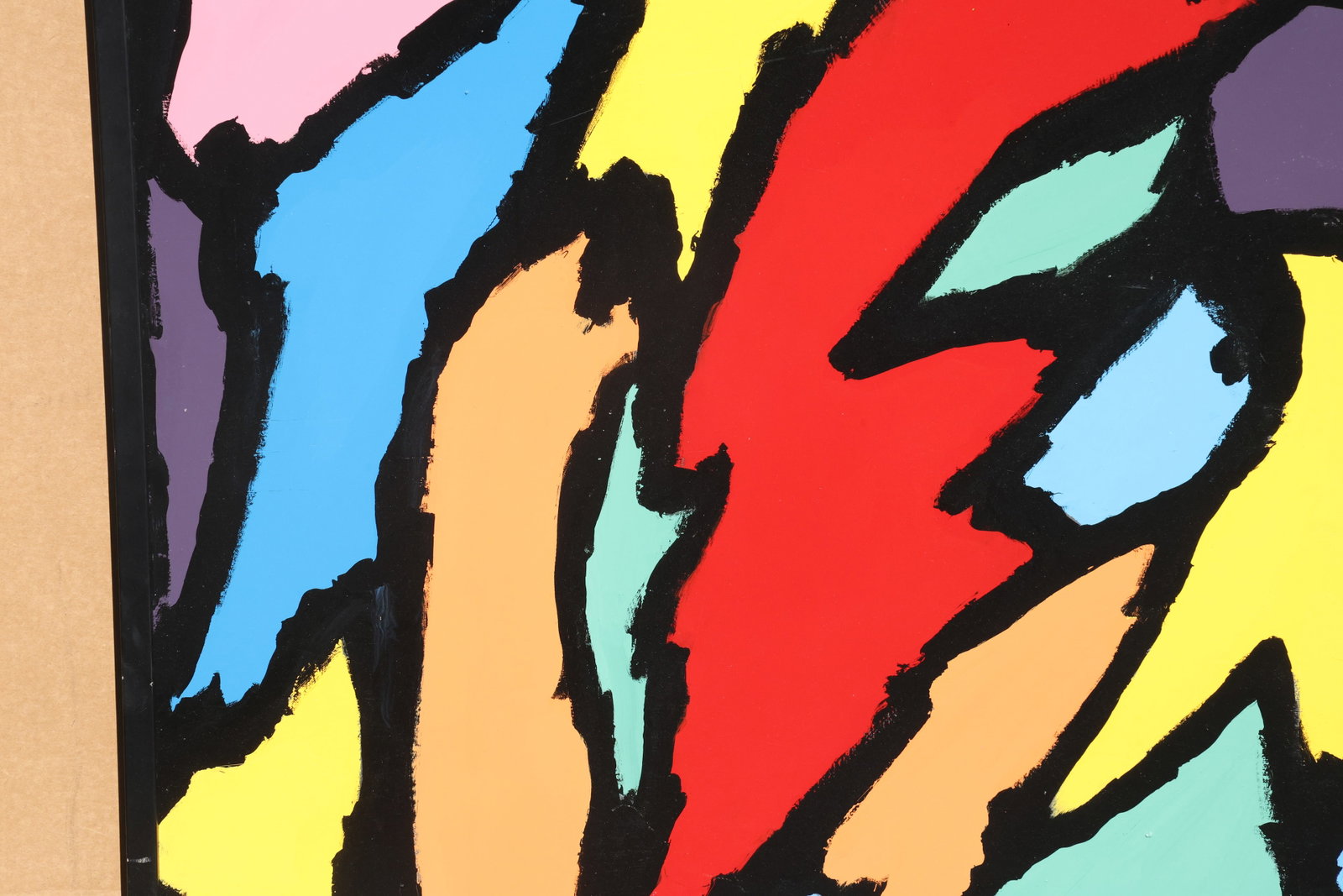 Thomas Pulgini Multicolor Angular Abstraction Painting - 6