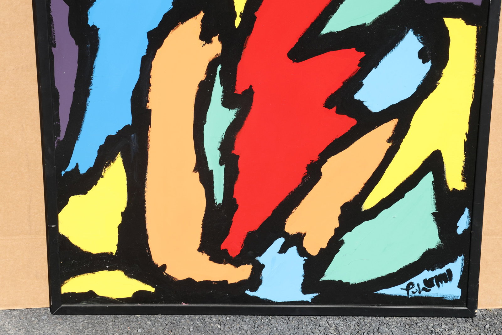 Thomas Pulgini Multicolor Angular Abstraction Painting - 7