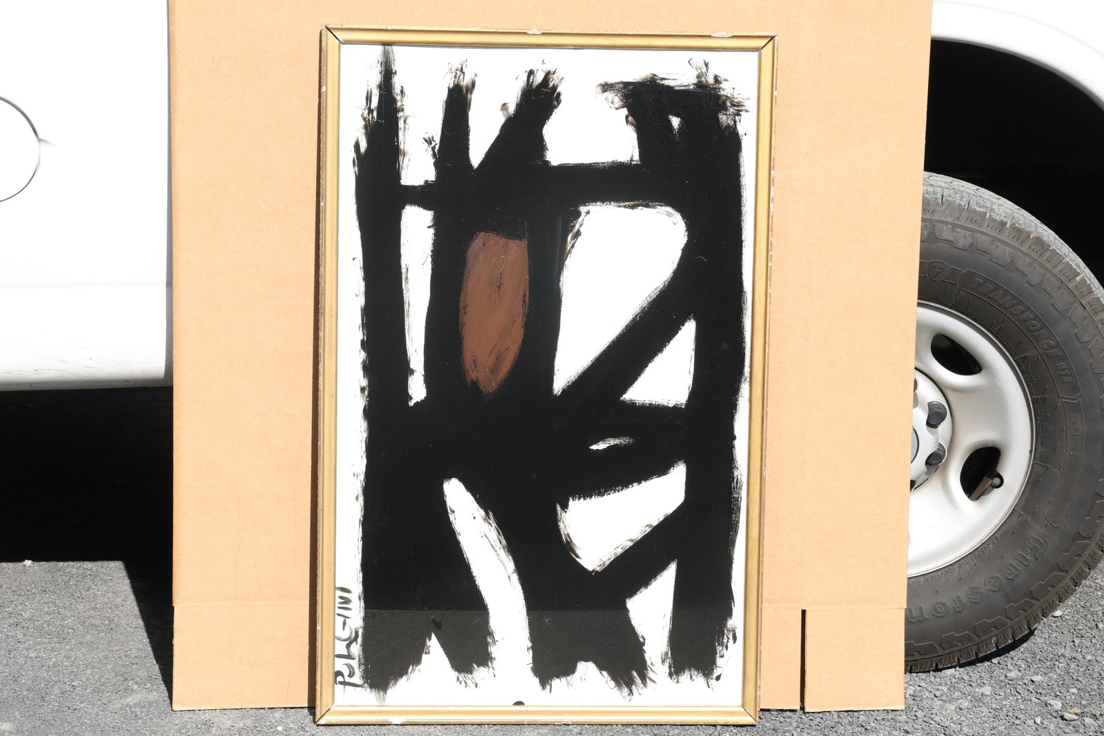 Thomas Pulgini Bold Black Gesture Abstract Painting (1 of 7)