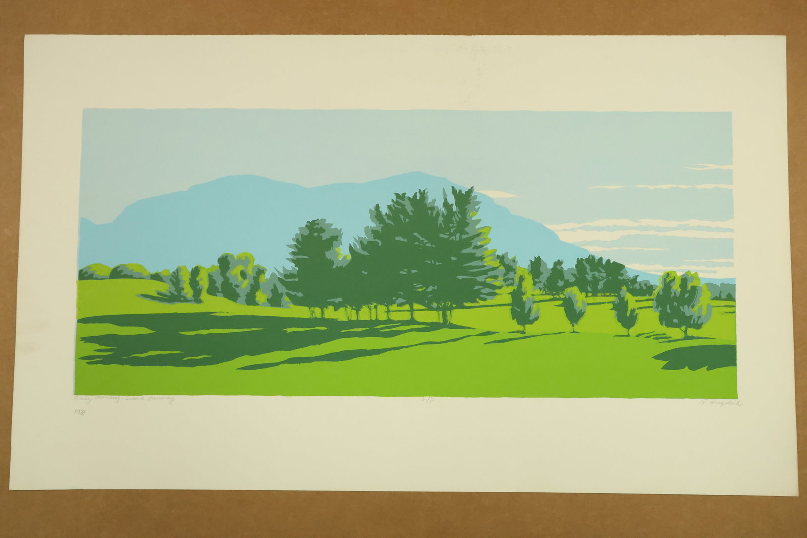 Early Morning Second Fairway Color Print Signed R Angeloch Numbered 46/50 (1 of 8)