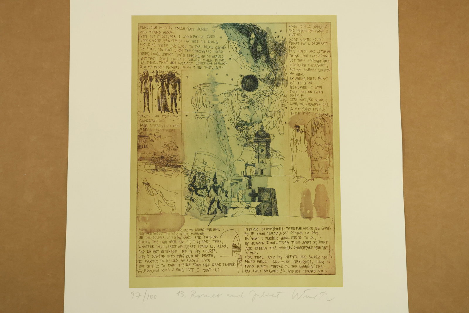 Romeo and Juliet 13 Signed Color Print Numbered 97/100 (1 of 9)
