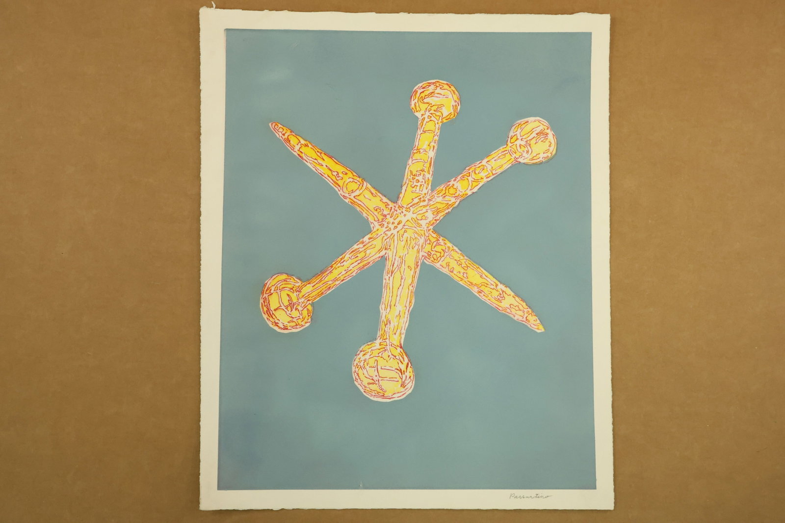 Yellow Jack on Gray Color Print Signed Passuntino (1 of 7)