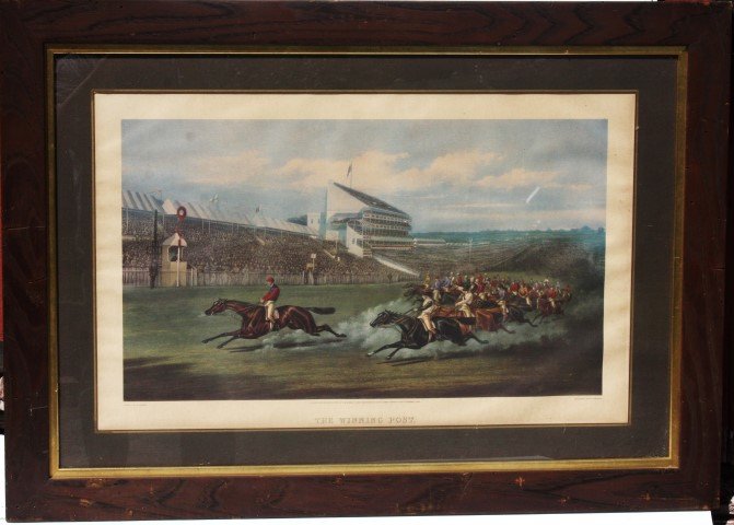 vintage Horse Racing print, Winning Post (1 of 10)