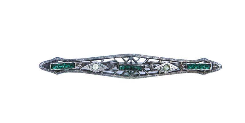 Art Deco STERLING BAR PIN (1 of 4)