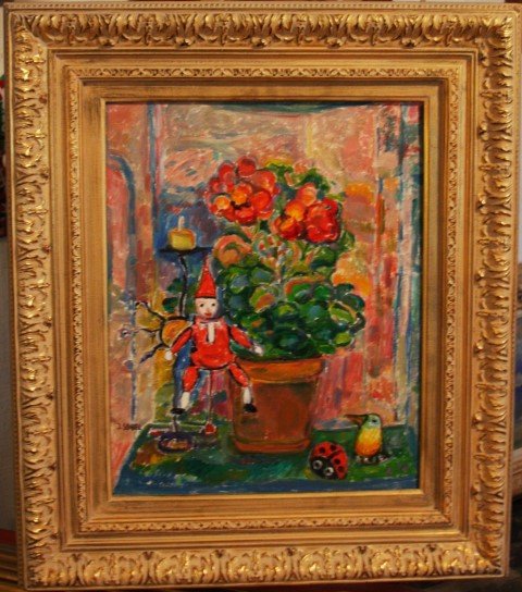 JEHUDITH SOBEL, b. 1924, o/c, Floral Still Life (1 of 4)