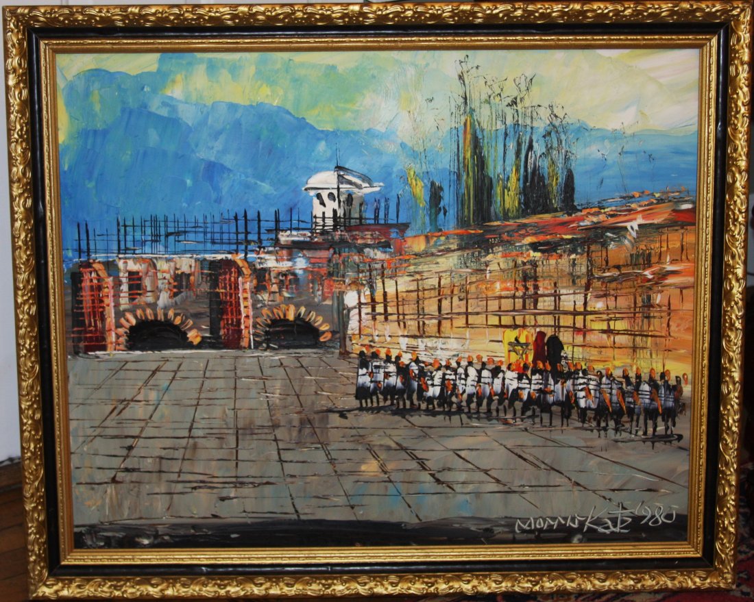 MORRIS KATZ 1980, Jewish - American artist Western Wall (1 of 6)