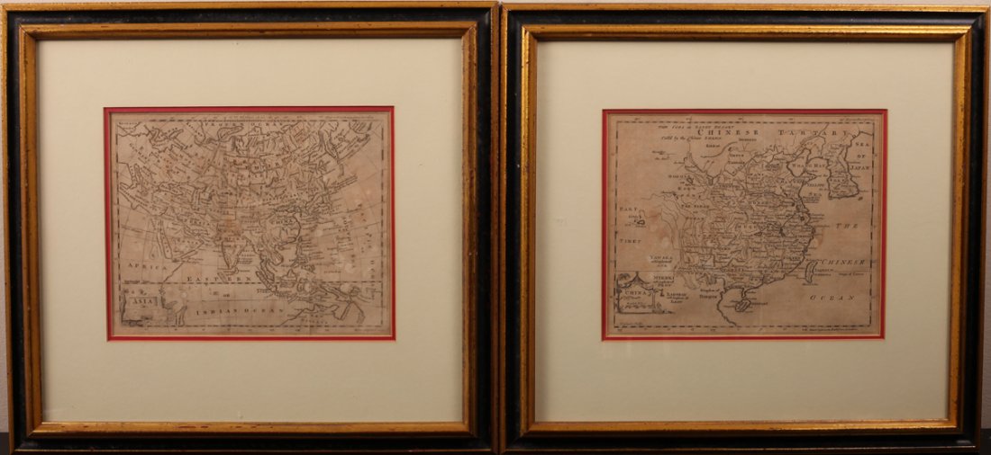 Two 18th C. Framed Asian Maps (1 of 5)