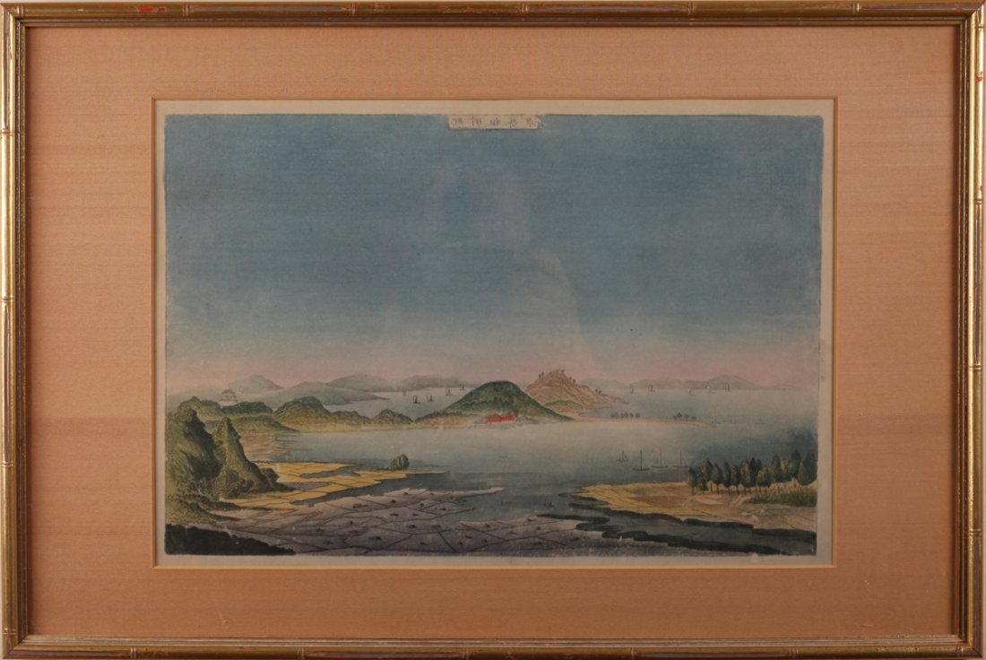 Japanese Framed Woodblock Print, 18th/19th C. (1 of 3)