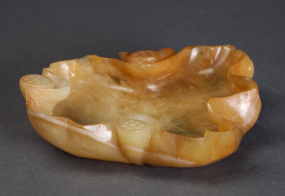 Chinese Carved Jade Dish (1 of 3)