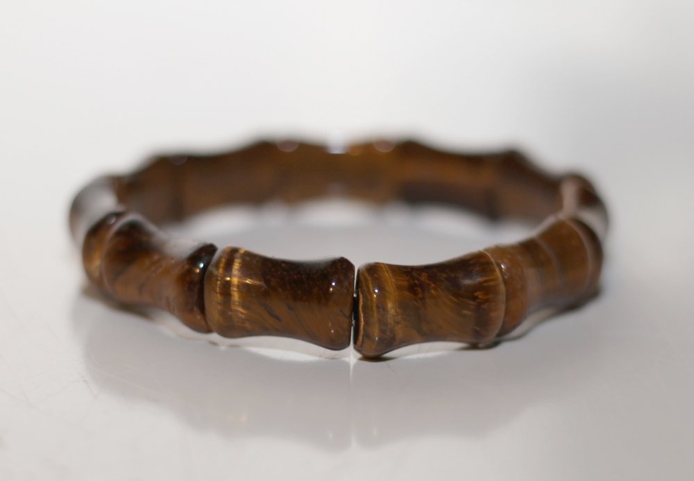 Chinese Carved Tiger Eye Bracelet (1 of 3)