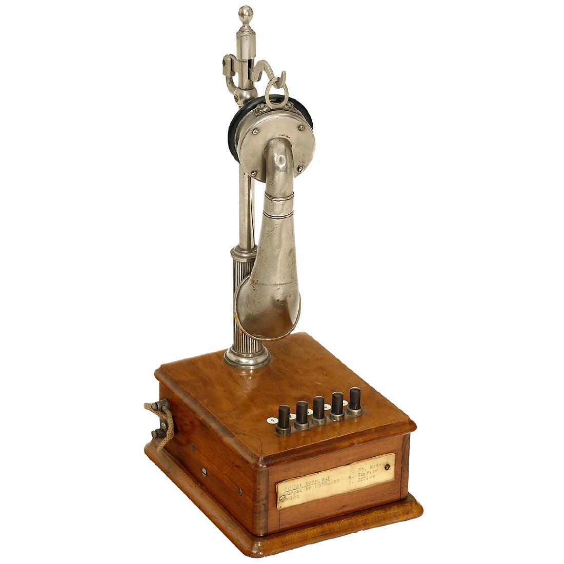 French Intercom Telephone by Pernet, c. 1910 (1 of 1)