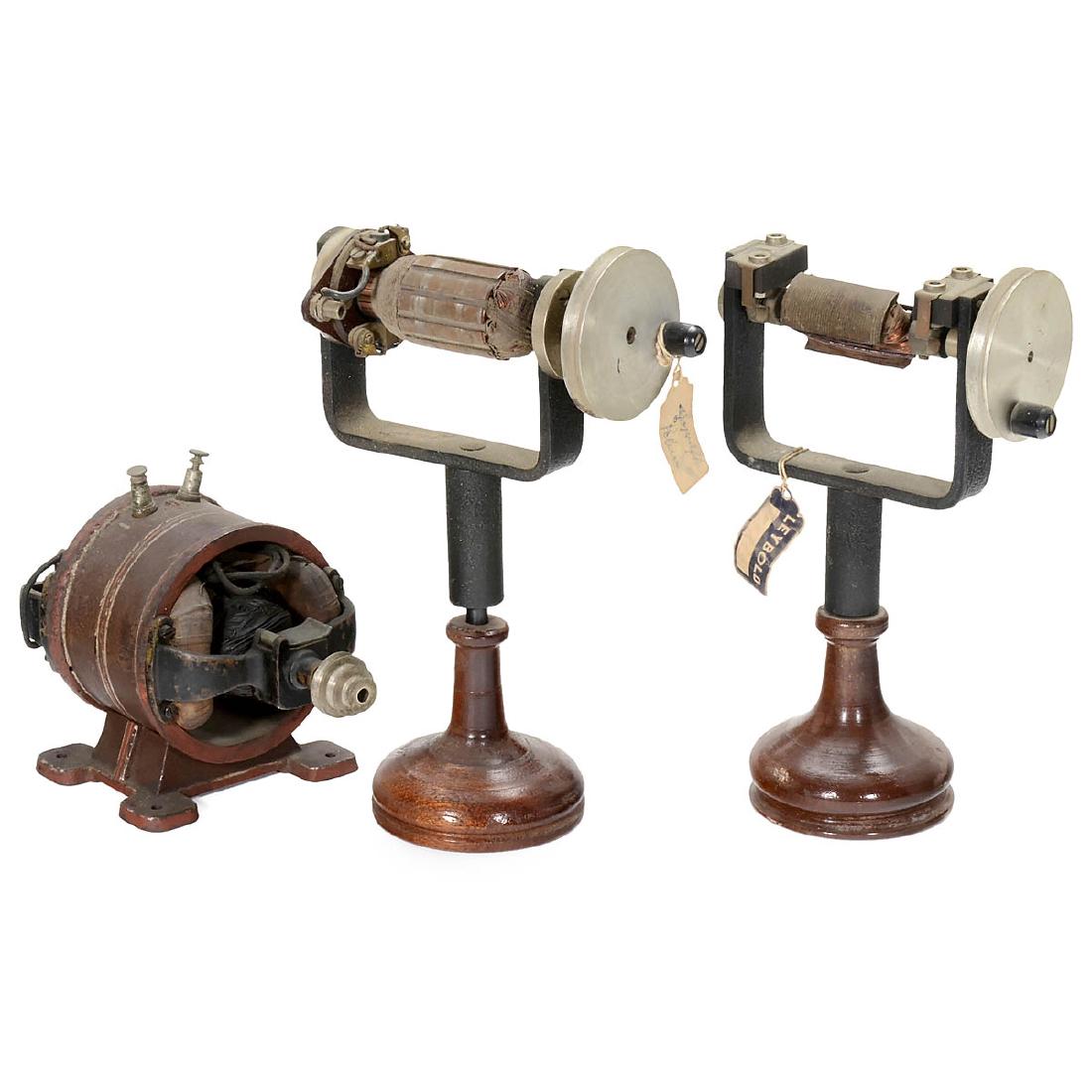 Electric Motor and 2 Armature Models, c. 1910 (1 of 1)