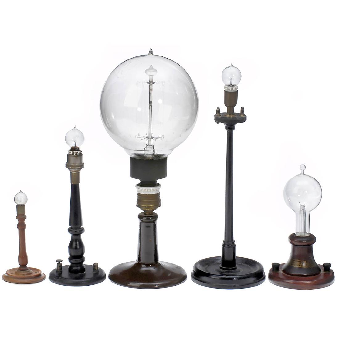 5 Interesting Light Bulbs, c. 1920 (1 of 2)