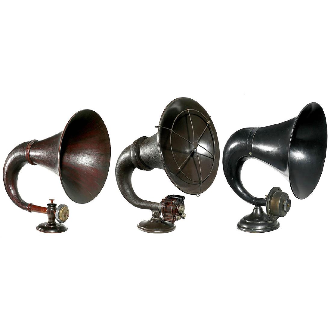 3 Radio Horn Speakers, c. 1925 (1 of 4)