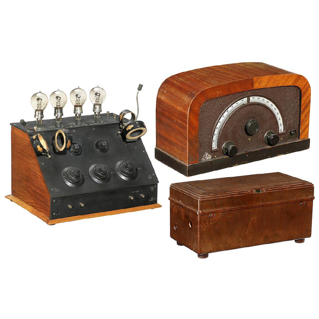 2 Radios and a Bakelite Case, c. 1928 (1 of 4)