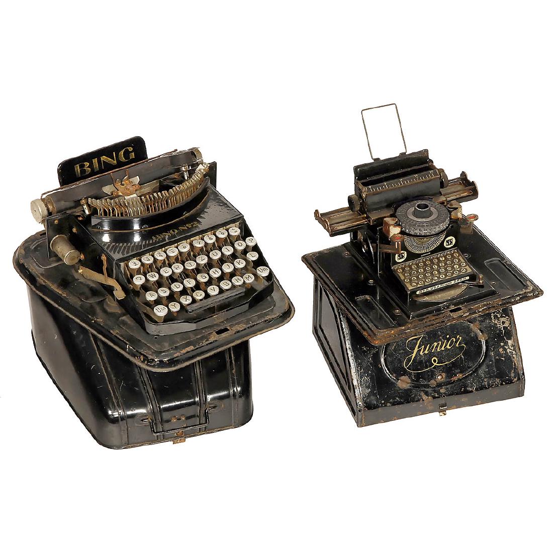 2 German Typewriters, c. 1928 Nov 11, 2017 Auction Team Breker in