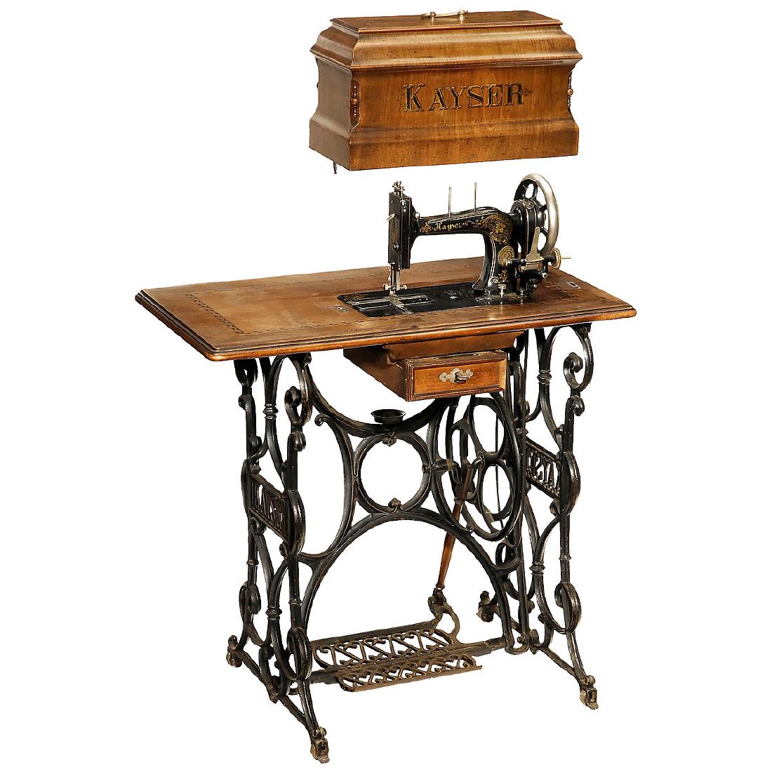 Early Kayser Sewing Machine, C. 1910