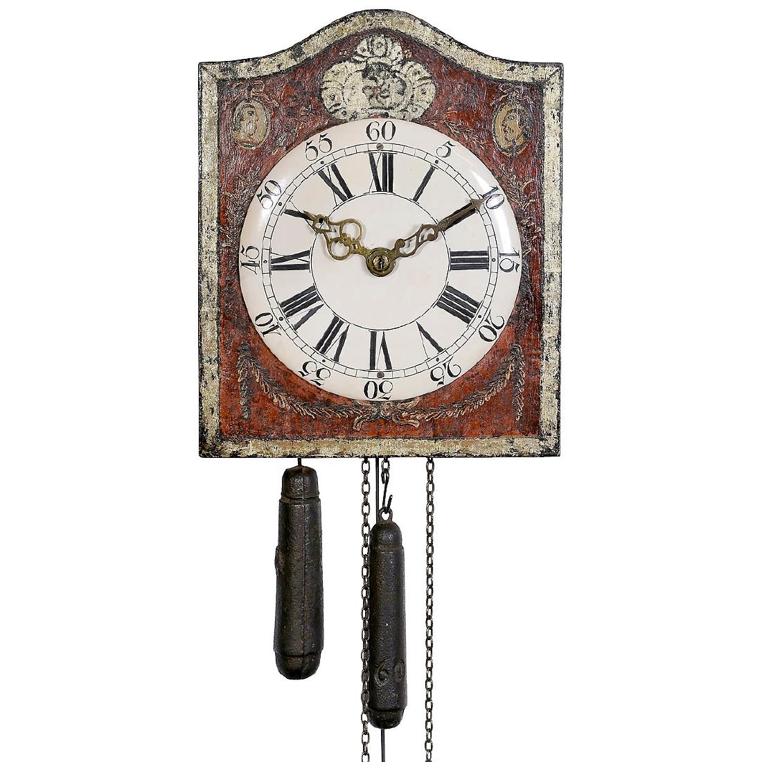 Early Southern German Wall Clock, c. 1780 (1 of 1)