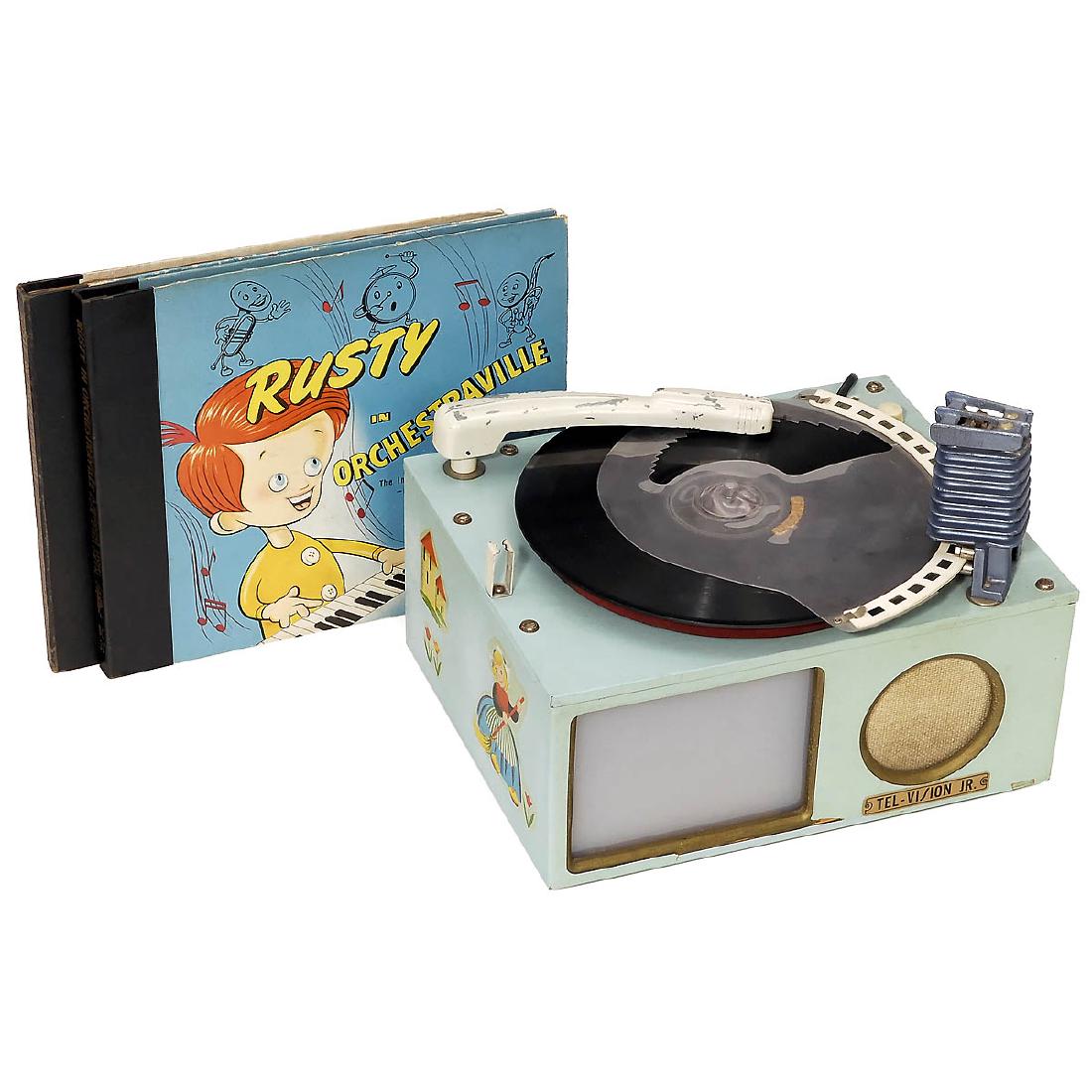 Tel-Vision Jr. Record Player with Slide Projection, c. (1 of 1)