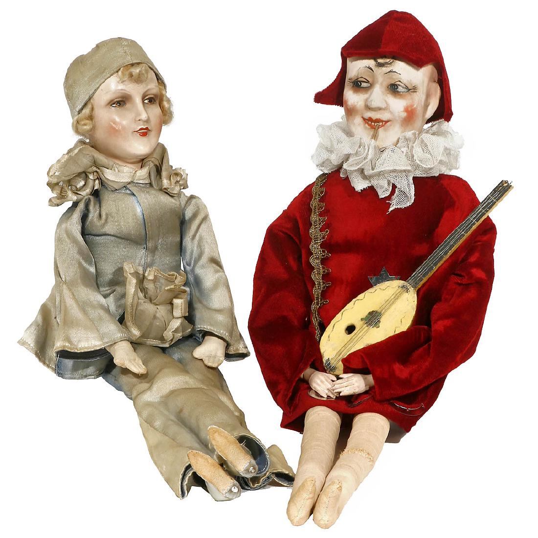 2 Musical Boudoir Dolls, c. 1930 (1 of 1)