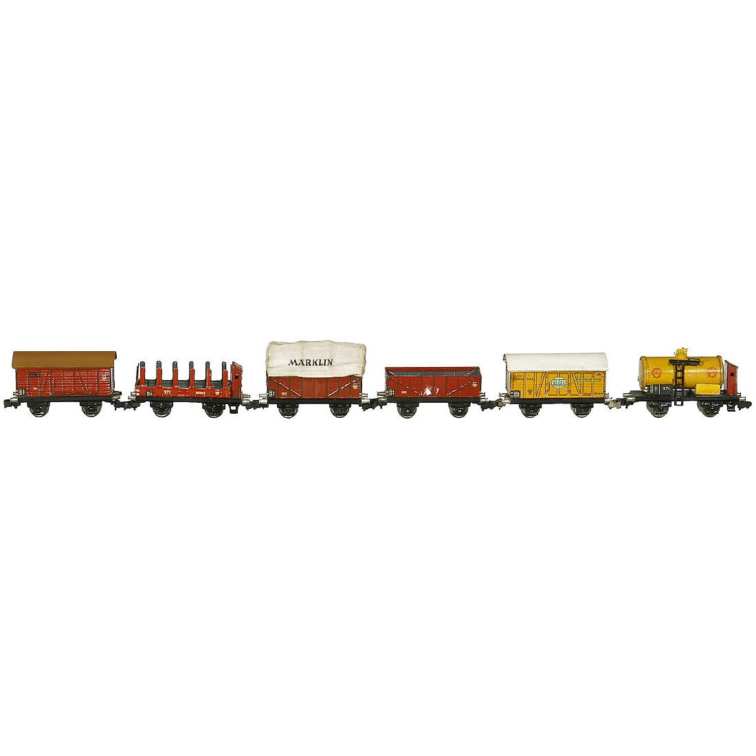 6 Märklin Freight Wagons, c. 1938 (1 of 1)