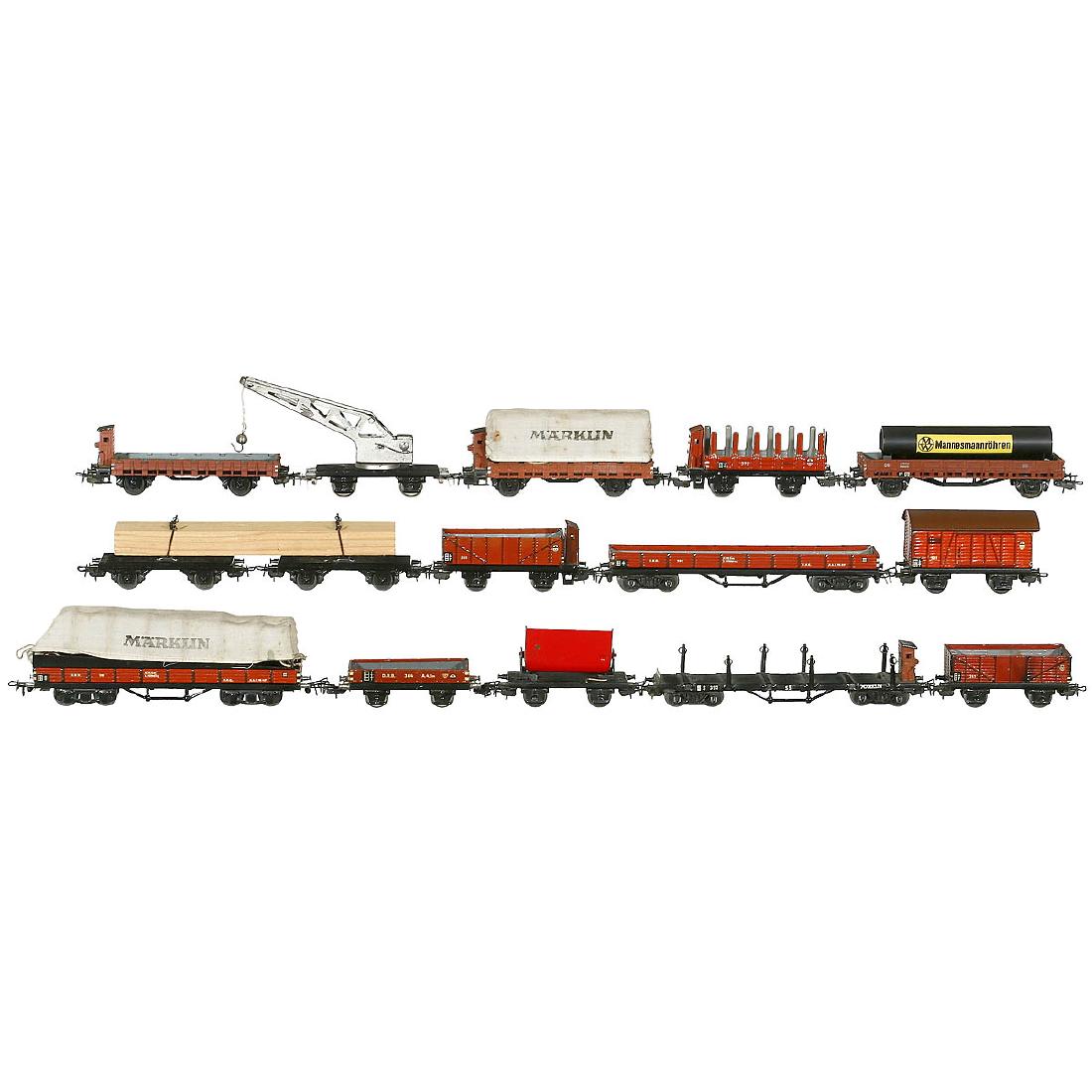 14 Märklin Freight Wagons, 1950 onwards (1 of 1)