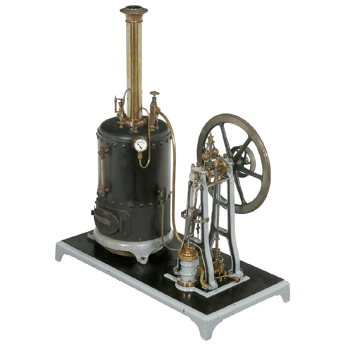 Radiguet & Massiot Vertical Steam Engine, c. 1914 (1 of 2)