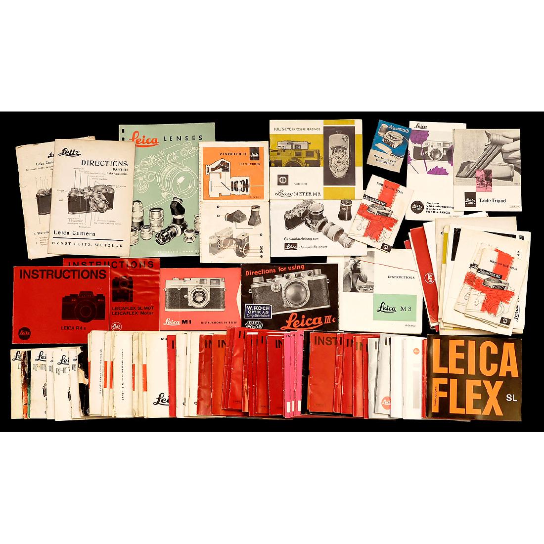Leica Instruction Manuals: Leica Instruction Manuals 1) IIIa. - 2) IIf, IIIf. - 3) 2 x IIIf. - 4) 4 x If, IIf, IIIf. - 5) 2 x IIIc. - 6) 6 x IIIg. - 7) M1. - 8) M2. - 9) 9 x M3. - 10) 7 x M4. - 11) M4-2. - 12) 2 x M4-P. - 13) 6