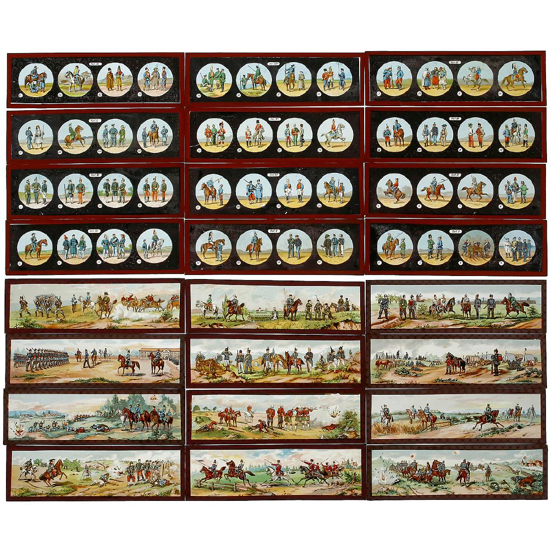 Magic Lantern Military Slides, 2 3/4 x 8 3/4 in. (1 of 1)