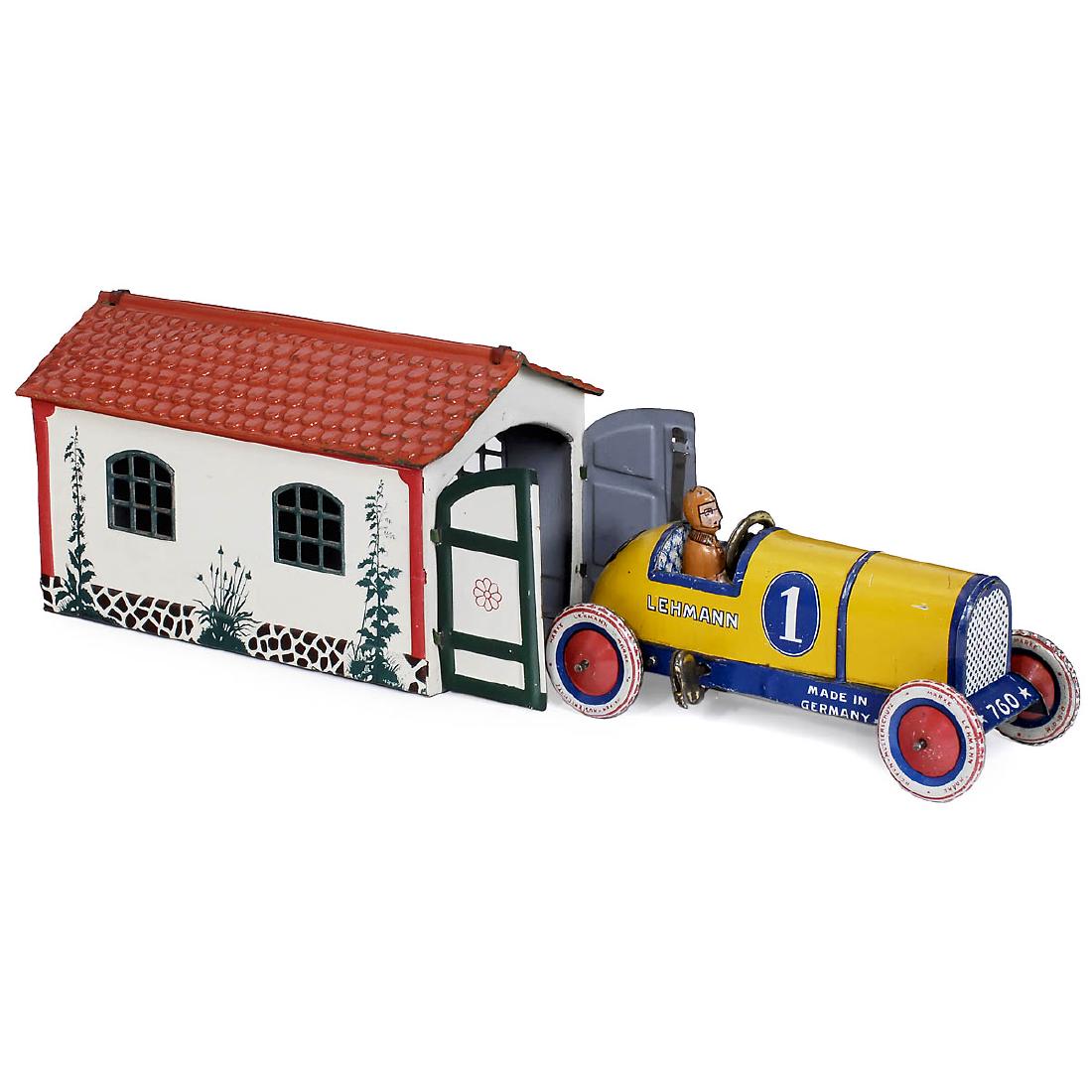 Lehmann Garage with Galop Racing Car, c. 1925 (1 of 1)