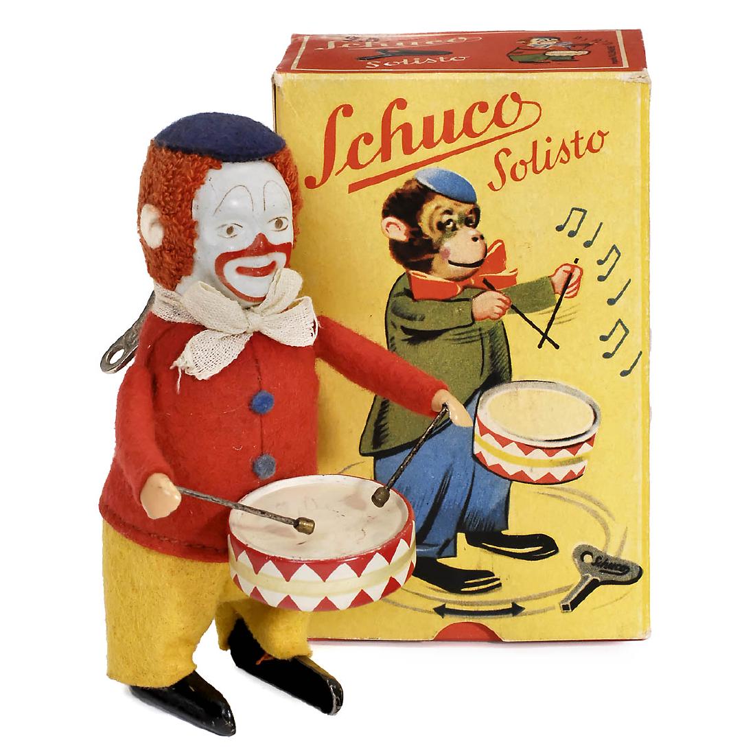 Schuco Solisto Clown with Drum No. 986/1 Dancing (1 of 1)