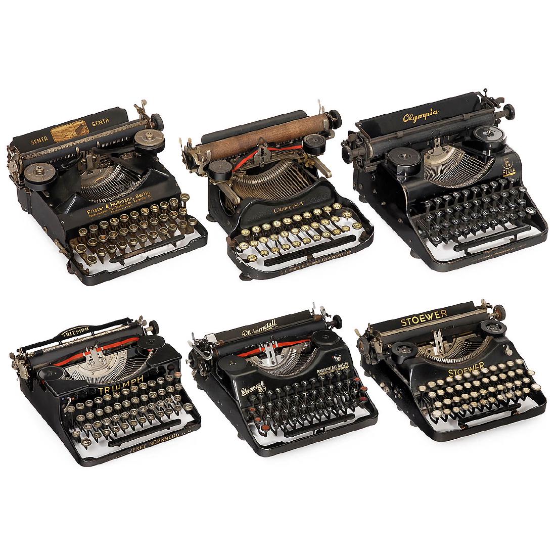 6 Small Mechanical Typewriters (1 of 1)