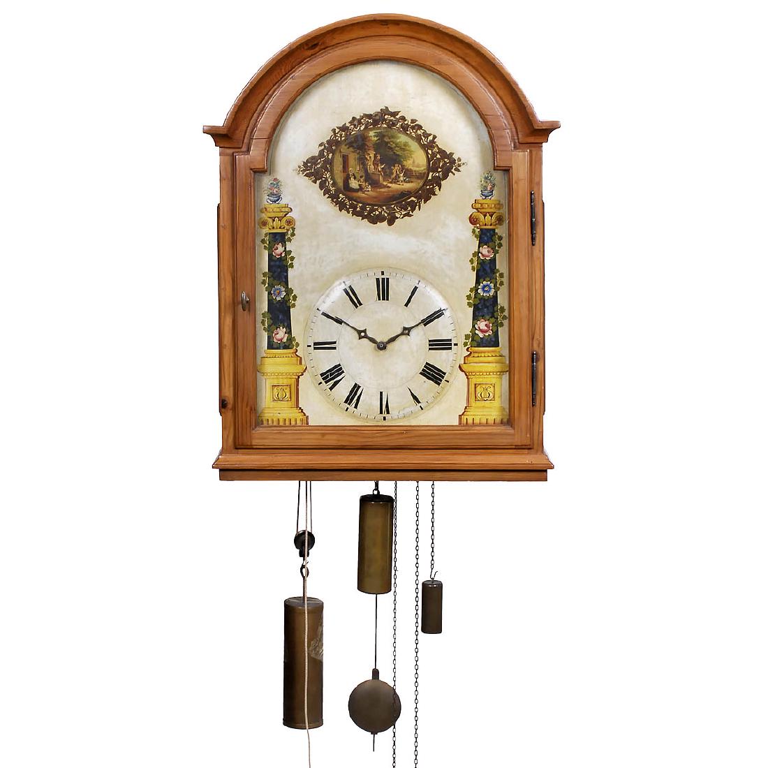 Black Forest Flute Clock, c. 1860 (1 of 5)