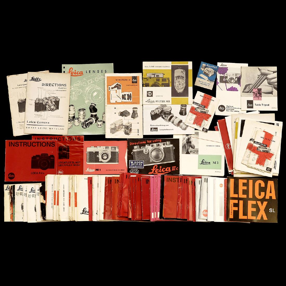 Leica Instruction Manuals: Leica Instruction Manuals 1) IIIa. - 2) IIf, IIIf. - 3) 2 x IIIf. - 4) 4 x If, IIf, IIIf. - 5) 2 x IIIc. - 6) 6 x IIIg. - 7) M1. - 8) M2. - 9) 9 x M3. - 10) 7 x M4. - 11) M4-2. - 12) 2 x M4-P. - 13) 6