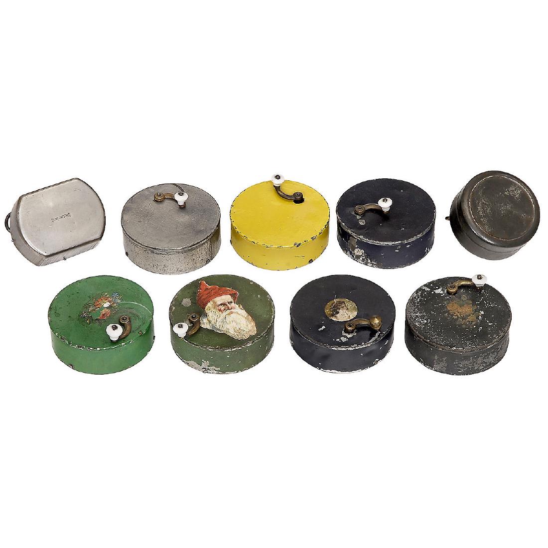 7 Manivelle Musical Boxes, early 20th Century (1 of 1)
