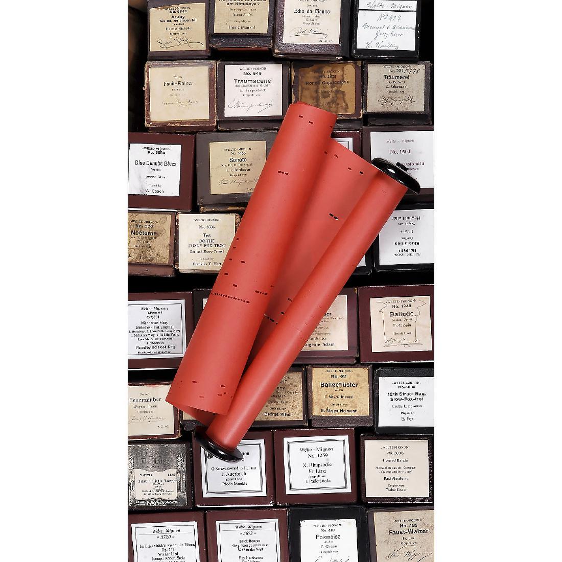 34 Welte-Mignon Reproducing Piano Rolls (Red), 1905 (1 of 1)