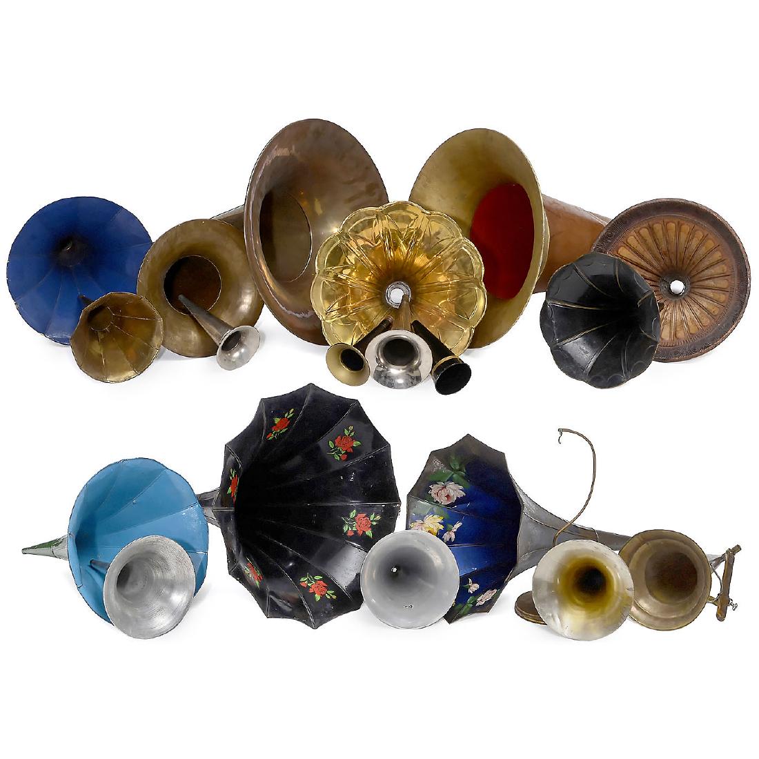 19 Phonograph and Gramophone Horns (1 of 1)