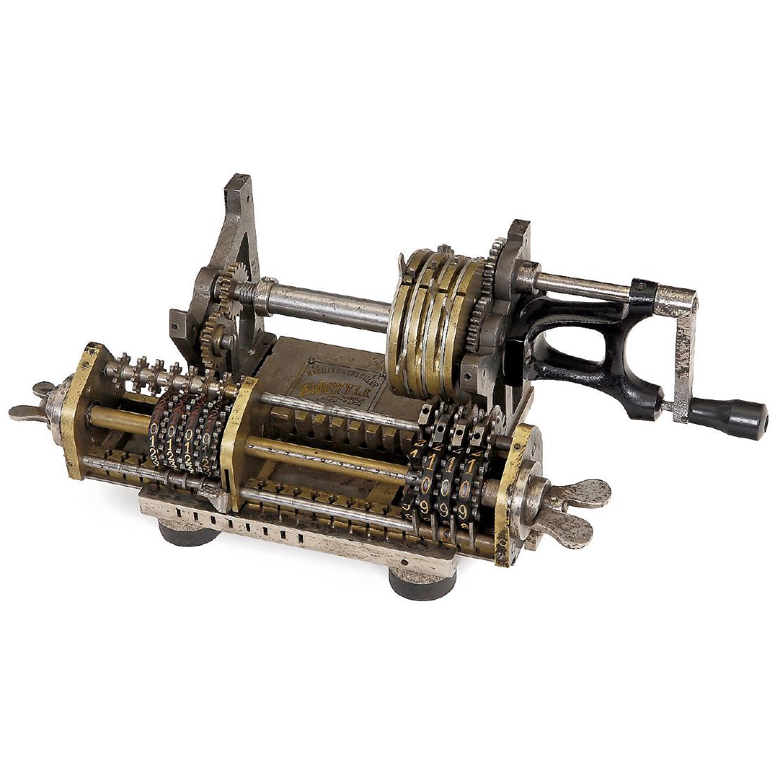 Cutaway Model of a Dactyle Calculator, c. 1900 (1 of 2)