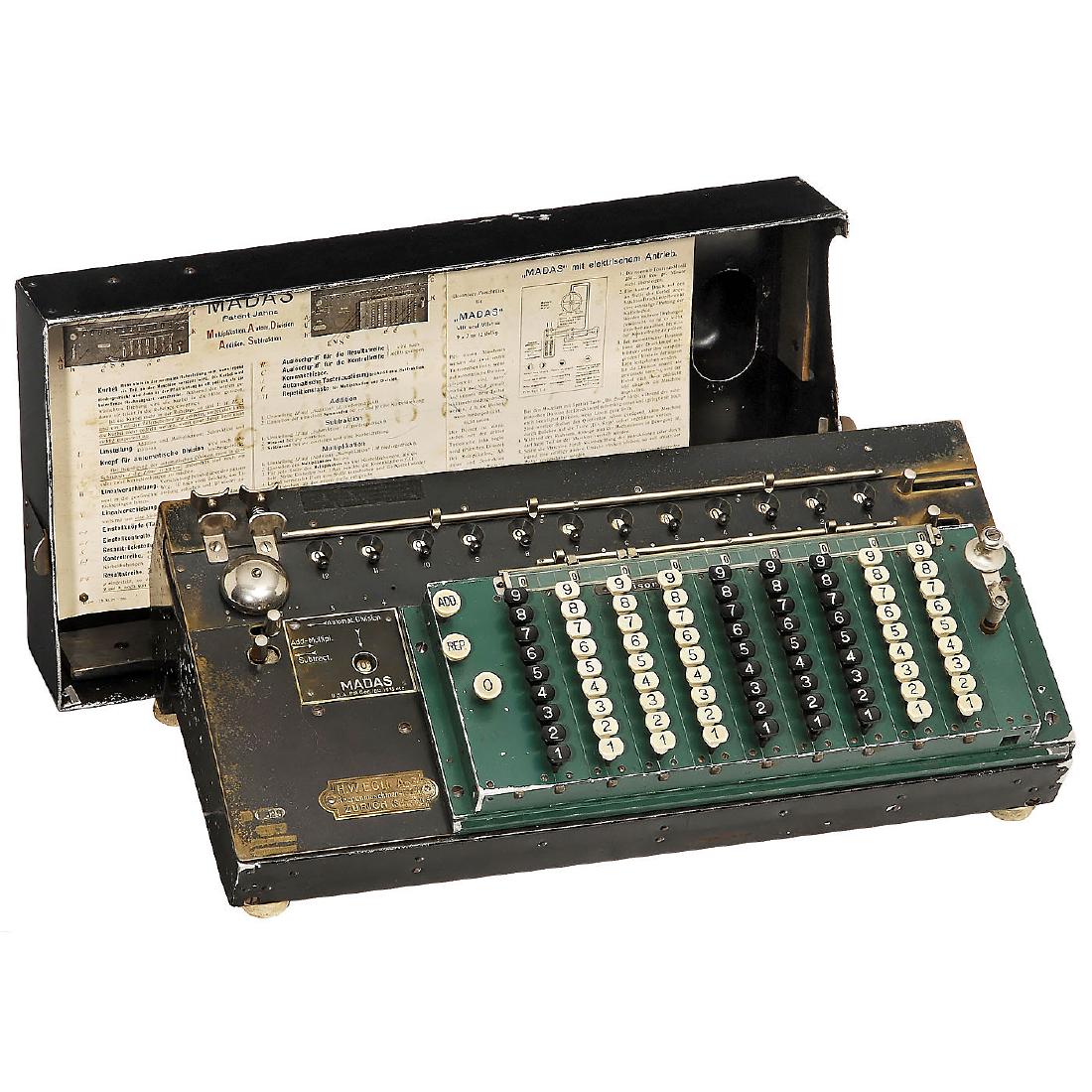 Madas Model VII T Calculating Machine, 1925 (1 of 1)