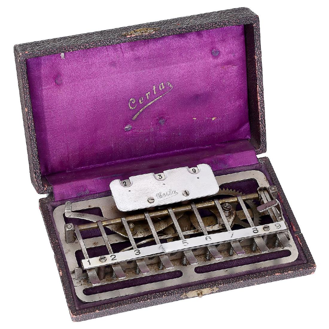 Certa Adding Machine, c. 1908 (1 of 2)