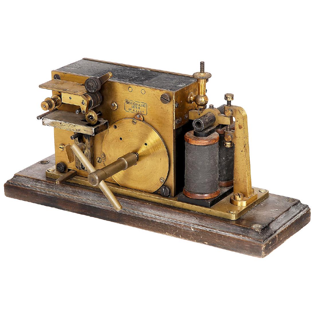 German Morse Ink-Writer Telegraph by Siemens & Halske, (1 of 1)