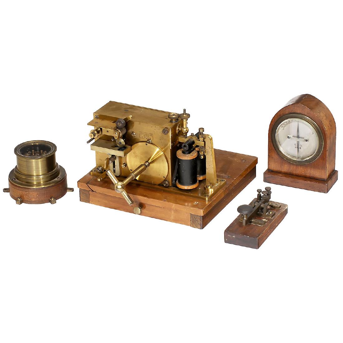 Prussian Telegraph Receiver and Accessories, c. 1885 (1 of 1)