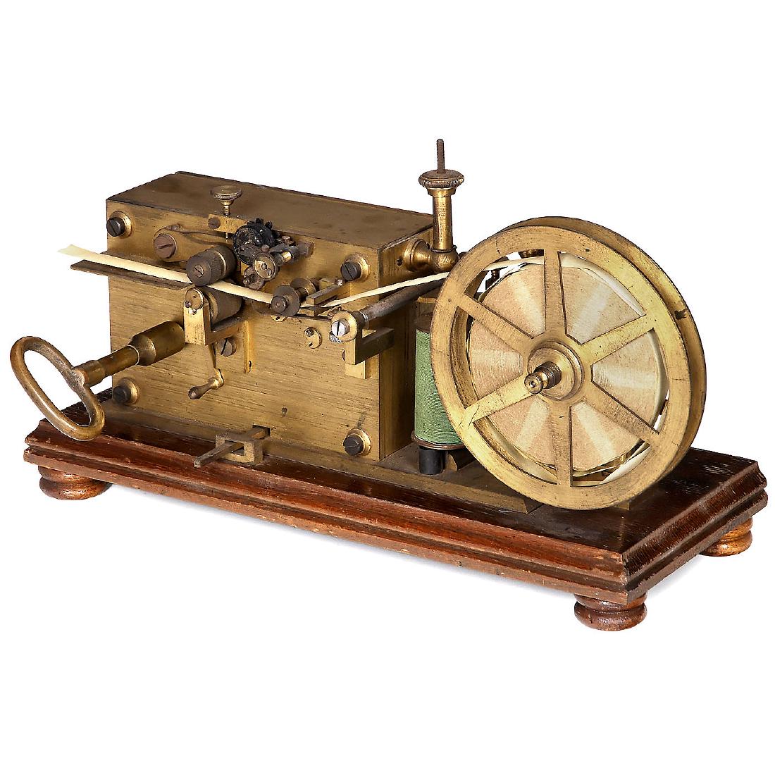 French Ink-Writer Telegraph, c. 1895 (1 of 1)