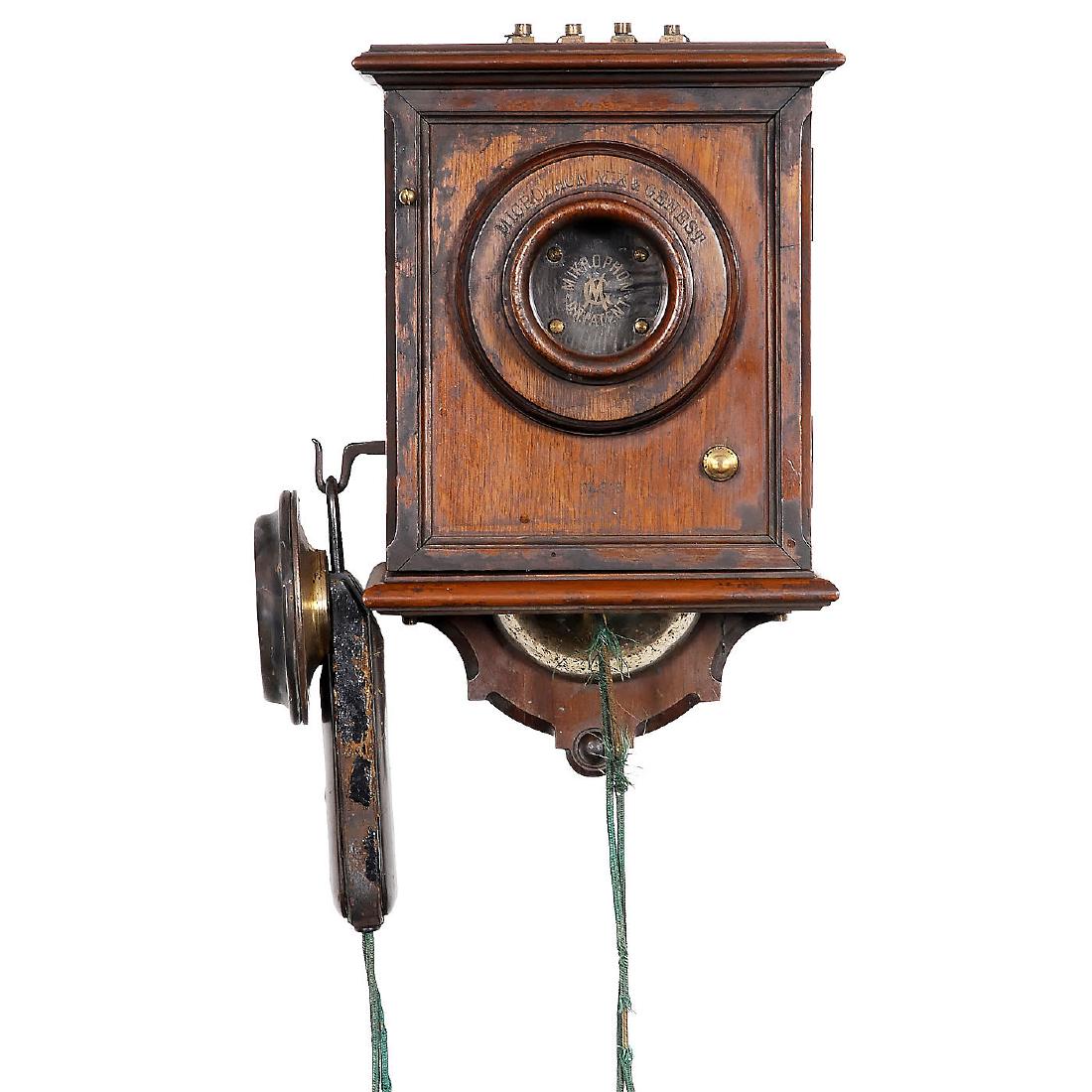 German "Mix & Genest" Telephone, c. 1895 (1 of 2)
