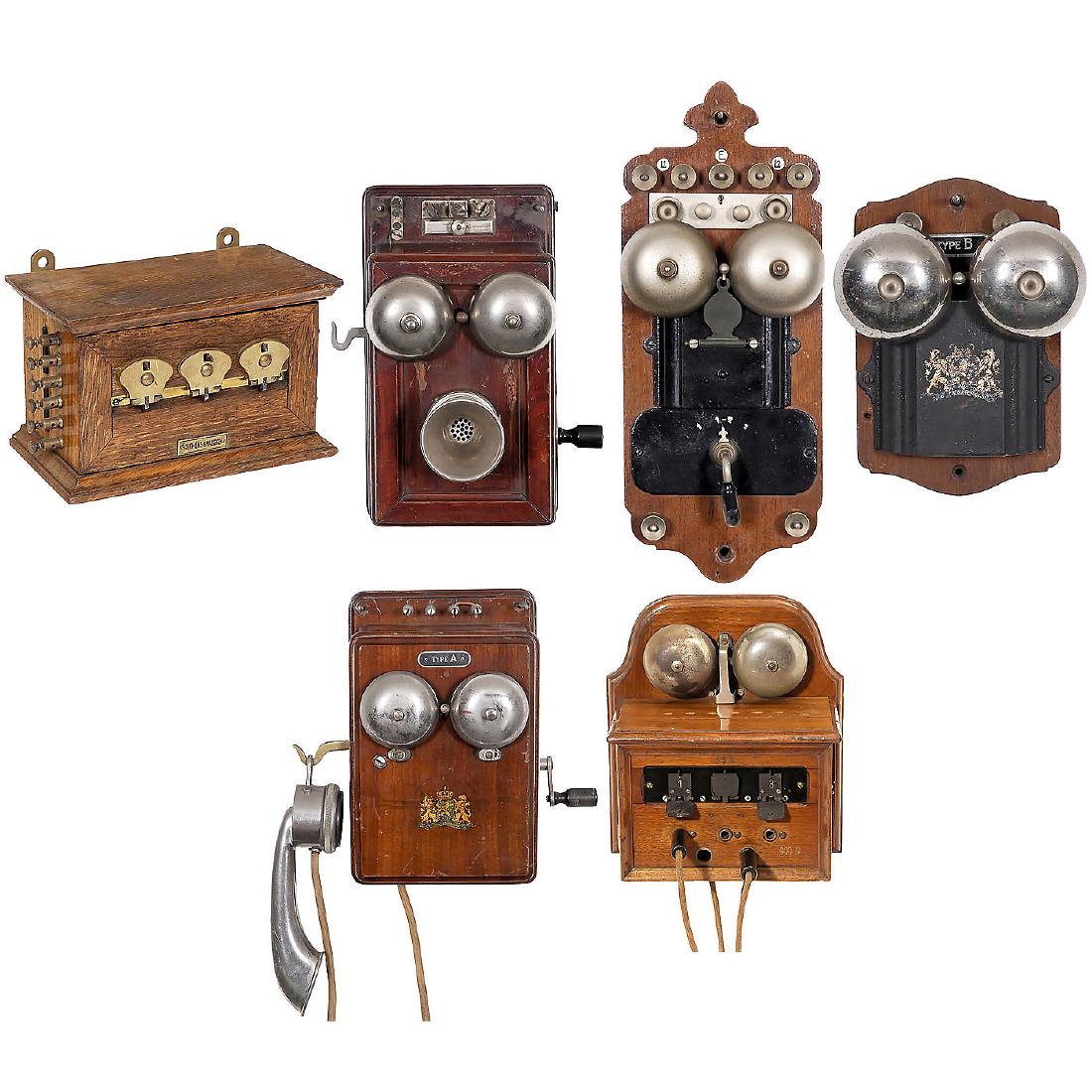 Wall Telephones and Telephone Parts, c. 1900 (1 of 4)