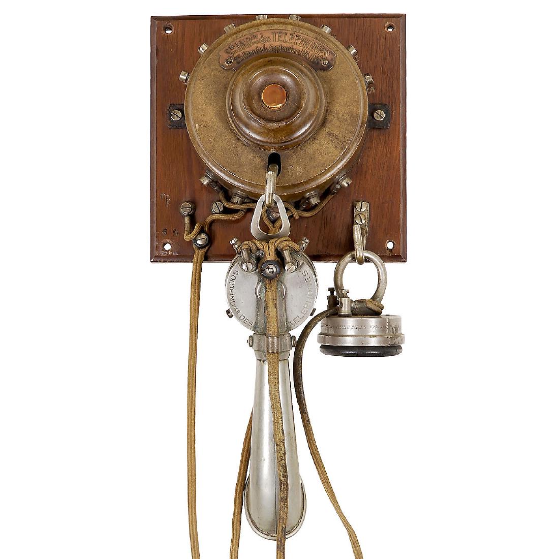 Early French Wall Telephone by S.I.T., c. 1905 (1 of 1)