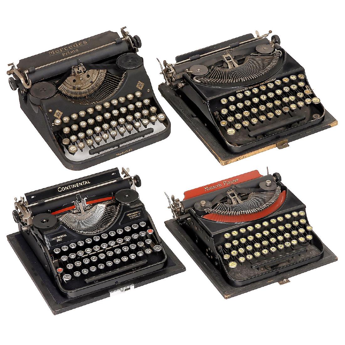 4 Portable Typewriters, 1930s (1 of 1)