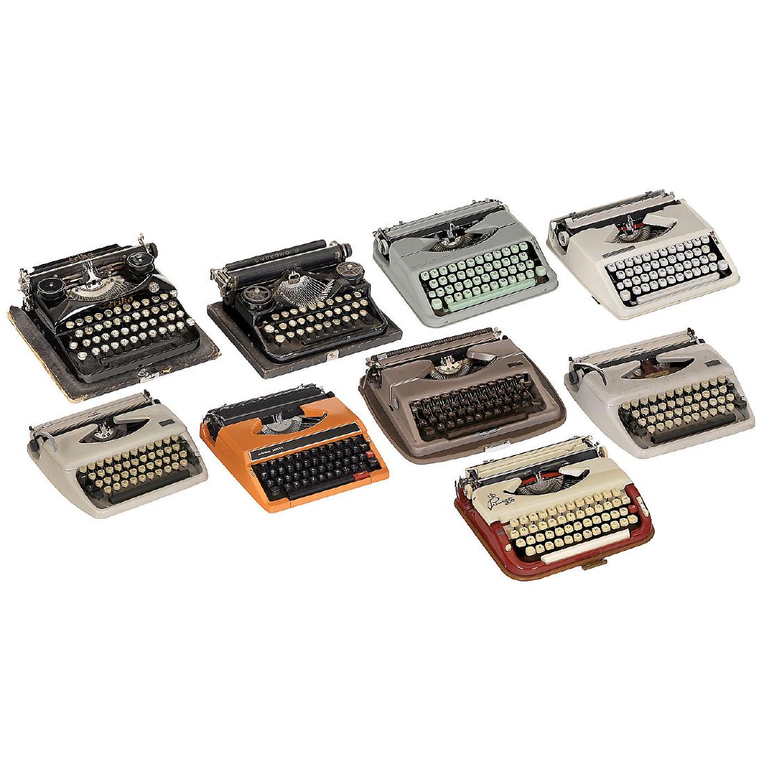 9 Portable Typewriters in Cases (1 of 3)