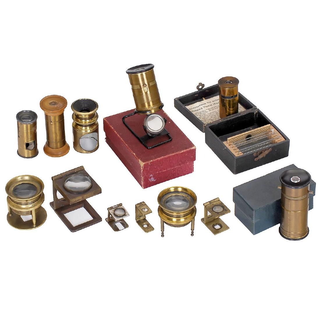 Group of Simple Microscopes and Loupes, c. 1880 onwards (1 of 1)
